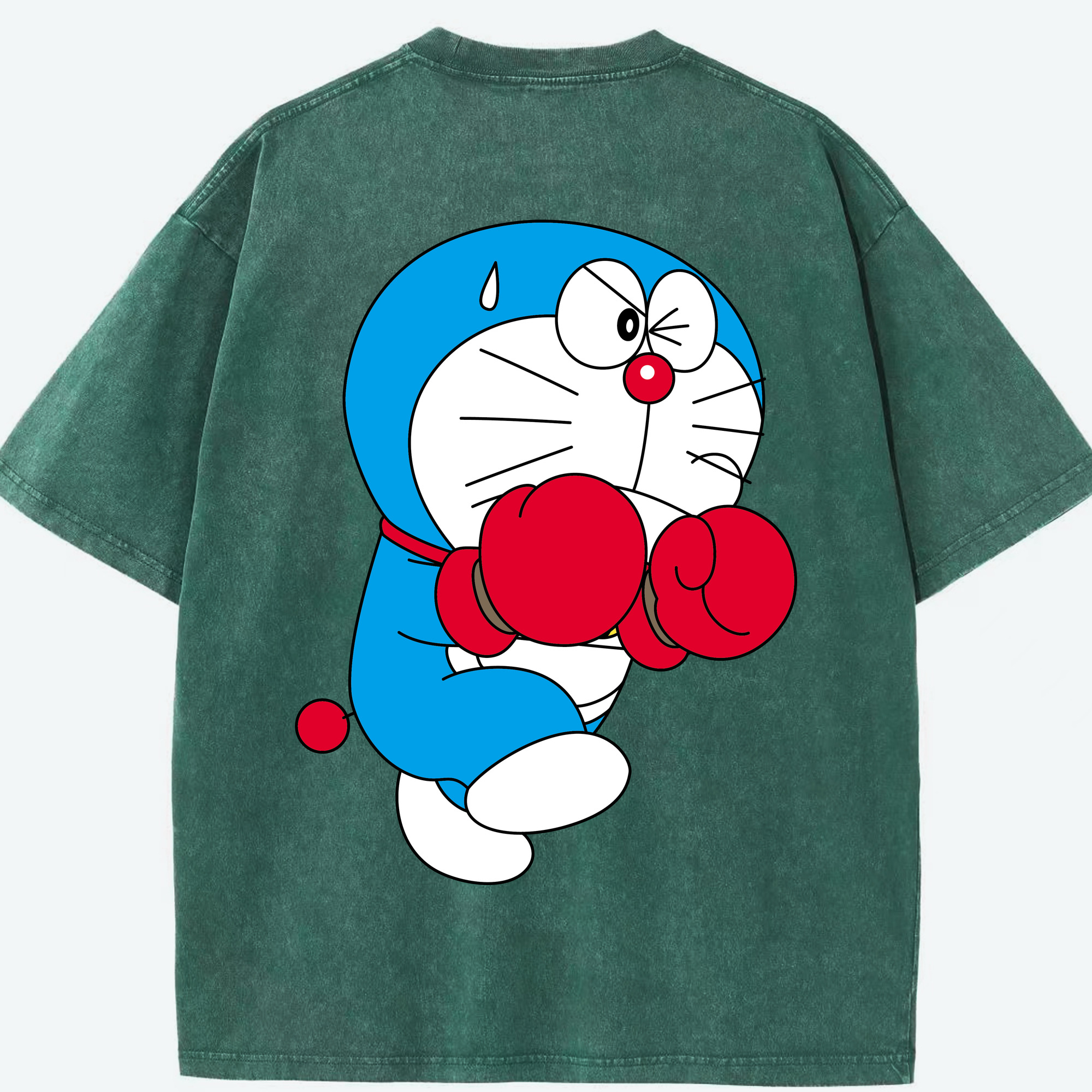 （画像用） ドラえもん Doraemon 綿100% ヴィンテージ風 半袖Tシャツ（背面プリント）